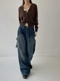Groa Wool V-neck Cardigan