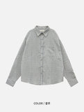 Kibe Seersucker Check Shirt