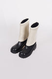 knit warmer middle boots
