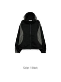 Wave Incision Color Matching Windbreaker