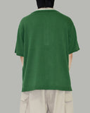 Medi collar short sleeve knit