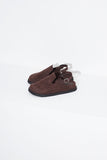 suede round sandle