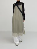 Reverse Pintuck Cotton Wide Pants
