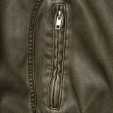 Garment Washed Leather JK