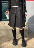 RIVET LINE DENIM SKIRT