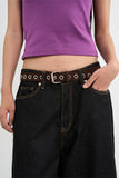 Single eyelet belt