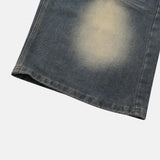Vintage Sand Crease Bermuda Denim