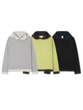Contrast hood string t-shirt