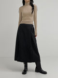 Ribbed Slim Fit Turtleneck T-Shirt