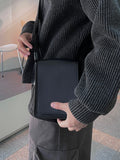 Field square mini leather bag