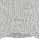 Double Strap Angora Beanie