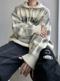 Blurry Spray Hood Knit