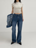 [UNISEX] Sheltie Low Bootcut Denim Pants