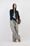 Basic ribbed knit zip-up