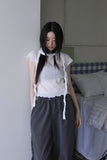 shirring wide pants