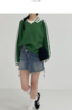 Waffle Collar Overfit Knit