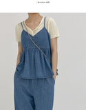 Summer frill bustier sleeveless