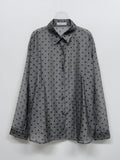 Dot See-Through Loose-Fit Shirt