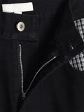 Wellington check balloon cotton pants