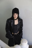 Halim studded black denim