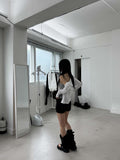 LACE BANDING SKIRT PANTS