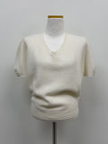 [wool100%] Matilda V-neck half knit