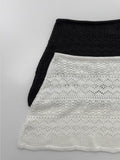 Punching Lace Knit Skirt