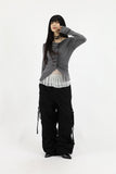 Louis wrinkle pintuck cardigan