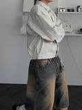 Western Mood Sand Bermuda Denim