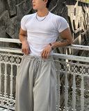 Muscle Fit Rib Short Sleeve T-Shirt