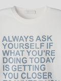 Graphic color matching roll-up T-shirt