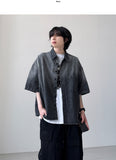 Gradient Denim Half Shirt