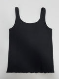 Wavy ribbed sleeveless
