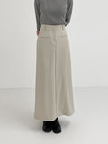 Vent High Waist Long Skirt