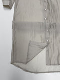 [Bustier Set] See-through Shirt Long One Piece