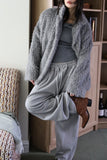 Welldy brushed banding pants