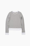 Modal two-tone layered long sleeves