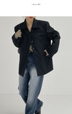 Floor Wool Hidden Loose Fit Jacket