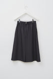 (W) Belted Pleats Skirt