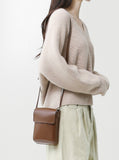 [Premium] Whole garment alpaca V-neck knitwear