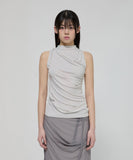 Draped Sleeveless Top