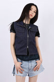 Crunchy mesh string tee