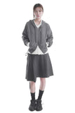 BELTED UNBAL STRIPE SKIRT