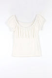 Sandy shirring t-shirt