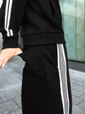 Bant Diagonal Track Wide Sweatpants