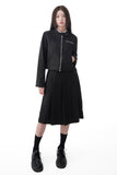 CROP SUEDE RIDER JACKET