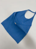 Berry Wool Halterneck Bustier
