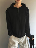 Ted Basic Rib Hood Zip-Up