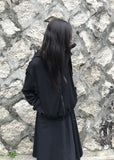 HIGHNECK CROP HOODIE ZIP-UP