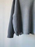 Side Zipper Round Knit